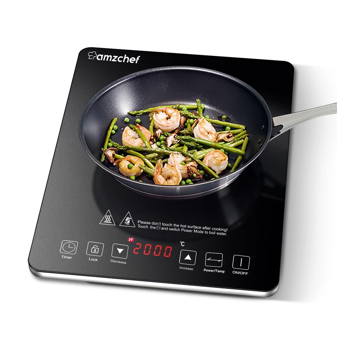 AMZCHEF Единичен Индукционен Котлон 2000W